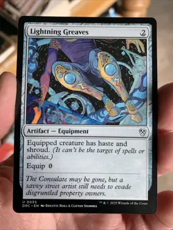 MTG ~ Lightning Greaves ~ Aetherdrift Commander ~ Near Mint ~ Uncommon - Image 1