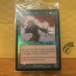 MTG✨Sealed THORN ELEMENTAL FOIL✨7th Edition MINT RARE Creature 2001 - Image 1