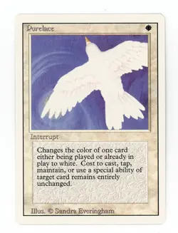 Magic the Gathering Revised Purelace MTG White NM RARE - Image 1