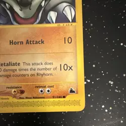 Rhyhorn 91/144 Skyridge Common Regular 60 HP Pokemon TCG English - Image 5