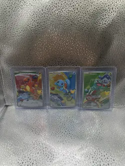 Pokemon First Partner Illustration Collection MEP Bulbasaur Charmander Squirtle - Image 1
