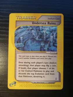 Pokemon TCG Undersea Ruins #138/147 Trainer Aquapolis NM Free Ship!! - Image 1