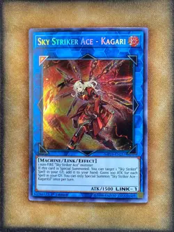 Yugioh Sky Striker Ace - Kagari MP19-EN257 Secret Rare 1st Ed LP - Image 1
