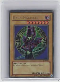 Dark Magician - LOB-005 - Yugioh TCG - Ultra Rare - Unlimited - LP - Image 1