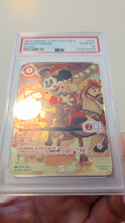 PSA 10 Mickey Mouse Brave Little Prince #242/204 Iconic Disney Lorcana EN Fabled - Image 2