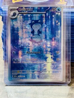Pokemon TCG Poliwhirl Full Art 176/165 151 Card NM/M Condition - Image 1