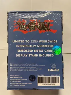 Yu-Gi-Oh Blue Eyes White Dragon Limited Edition Metal Card Fanattik 1 of 9995 Di - Image 2