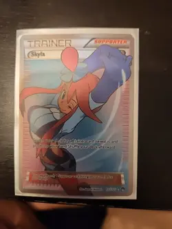 Pokemon TCG Skyla Breakpoint Trainer Full Art Ultra Rare Holo Card 122/122 - Image 1