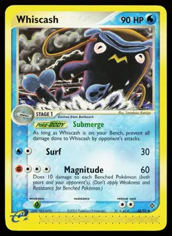 Whiscash 48/97 Uncommon EX Dragon Pokemon Card - Image 1