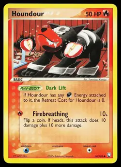 Houndour 60/109 Common Team Rocket Returns Pokemon Card - Image 1