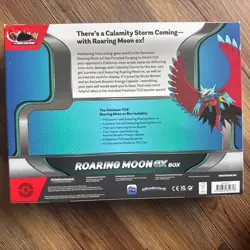 Pokemon TCG Roaring Moon ex Card Box 4 Booster Packs Trading Card Game - Image 2