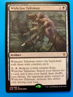 MTG 1x Wishclaw Talisman # 110 Throne of Eldraine Magic the Gathering Card x1 NM - Image 1