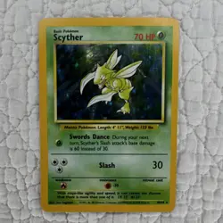 Pokemon TCG Jungle Scyther Holo 10/64 Ken Sugimori 1999 English Card - Image 1