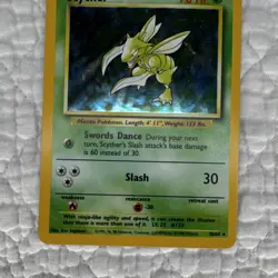 Pokemon TCG Jungle Scyther Holo 10/64 Ken Sugimori 1999 English Card - Image 4