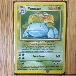 Pokemon Venusaur Base Set Card 15/102 English 1999 Vintage - Image 1