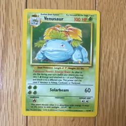Pokemon Venusaur Base Set Card 15/102 English 1999 Vintage - Image 2