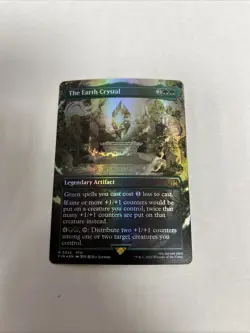 The Earth Crystal Borderless Foil Card #0342 MTG LP - Image 1