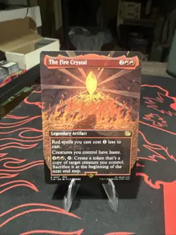 The Fire Crystal (Borderless) FINAL FANTASY Rare NM Magic: The Gathering Foil - Image 1