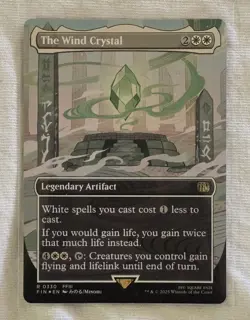 MTG Final Fantasy- The Wind Crystal 330 Borderless Foil - Image 1