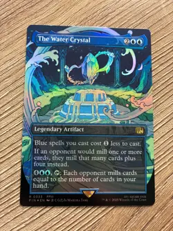 MTG The Water Crystal #0333 FOIL BORDERLESS Final Fantasy Legendary Artifact - Image 1