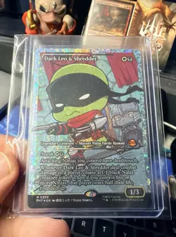 Magic The Gathering - FRACTURE FOIL! - Dark Leo & Shredder - MTG TMNT 0299 - Image 2