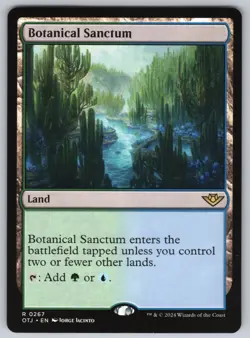 Botanical Sanctum R Outlaws of Thunder Junction #267 NM Normal - Image 1