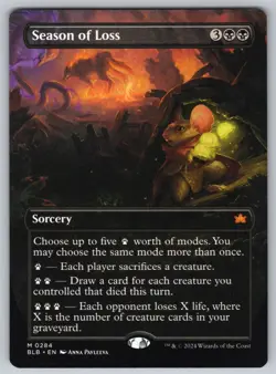 Season of Loss (Borderless) M Bloomburrow #284 NM Normal - Image 1