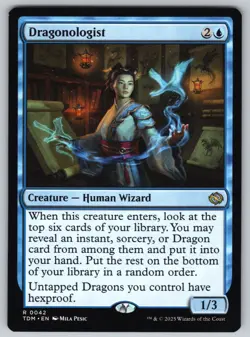 Dragonologist R Tarkir: Dragonstorm #42 NM Normal - Image 1