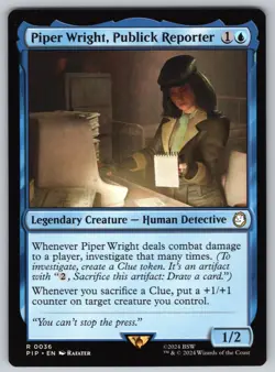 Piper Wright, Publick Reporter R Universes Beyond: Fallout #36 NM Normal - Image 1