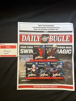 SDCC 2025 Magic The Gathering Spider-Man Welcome Deck COMPLETE SET & Play Mat - Image 1