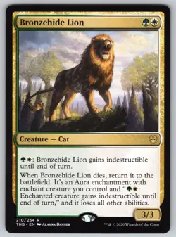 Bronzehide Lion R Theros Beyond Death #210 NM Normal - Image 1