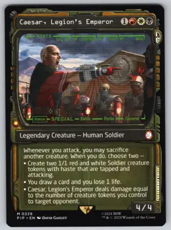 Caesar, Legion's Emperor (Showcase) M Universes Beyond: Fallout #339 NM Normal - Image 1