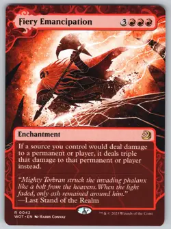 Fiery Emancipation R Wilds of Eldraine: Enchanting Tales #42 NM Normal - Image 1