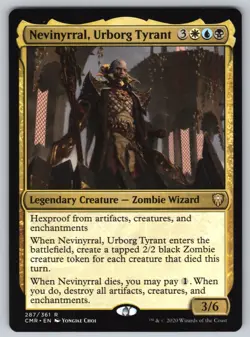 Nevinyrral, Urborg Tyrant R Commander Legends #287 NM Normal - Image 1