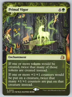 Primal Vigor R Wilds of Eldraine: Enchanting Tales #59 NM Normal - Image 1