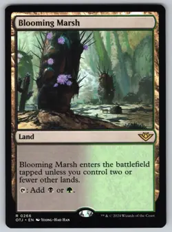 Blooming Marsh R Outlaws of Thunder Junction #266 NM Normal - Image 1