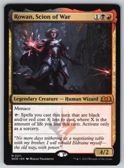 Rowan, Scion of War M Wilds of Eldraine #211 NM Normal - Image 1