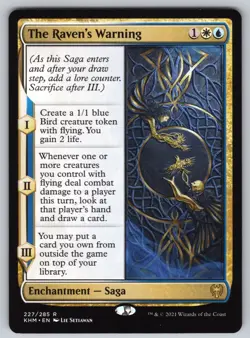 The Raven's Warning R Kaldheim #227 NM Normal - Image 1