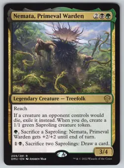 Nemata, Primeval Warden R Dominaria United #209 NM Normal - Image 1