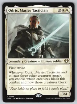 Odric, Master Tactician R Commander Masters #46 NM Normal - Image 1