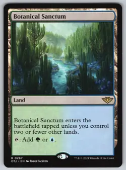 Botanical Sanctum R Outlaws of Thunder Junction #267 NM Normal - Image 1