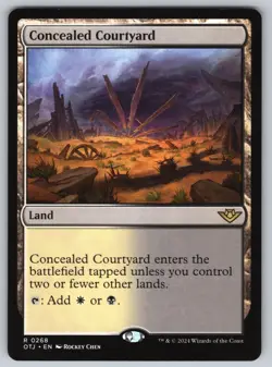 Concealed Courtyard R Outlaws of Thunder Junction #268 NM Normal - Image 1