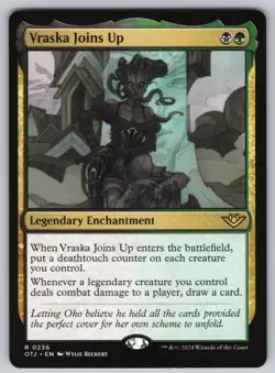 Vraska Joins Up R Outlaws of Thunder Junction #236 NM Normal - Image 1