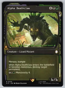 Alpha Deathclaw (Showcase) R Universes Beyond: Fallout #336 NM Normal - Image 1