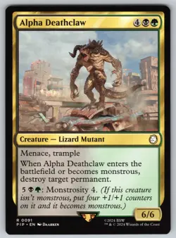 Alpha Deathclaw R Universes Beyond: Fallout #91 NM Normal - Image 1