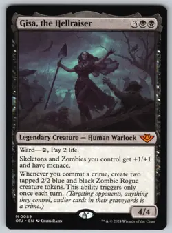 Gisa, the Hellraiser M Outlaws of Thunder Junction #89 NM Normal - Image 1