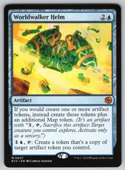 Worldwalker Helm M Outlaws of Thunder Junction: The Big Score #7 NM Normal - Image 1