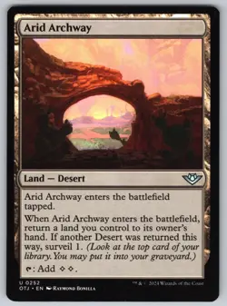 Arid Archway U Outlaws of Thunder Junction #252 NM Normal - Image 1