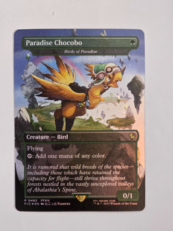 Paradise Chocobo - Birds of Paradise P0483 Foil (Borderless) Final Fantasy MTG - Image 1