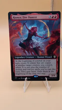 Magic: The Gathering Rionya, Fire Dancer Commander 2021 Extended Art Rare - Image 1